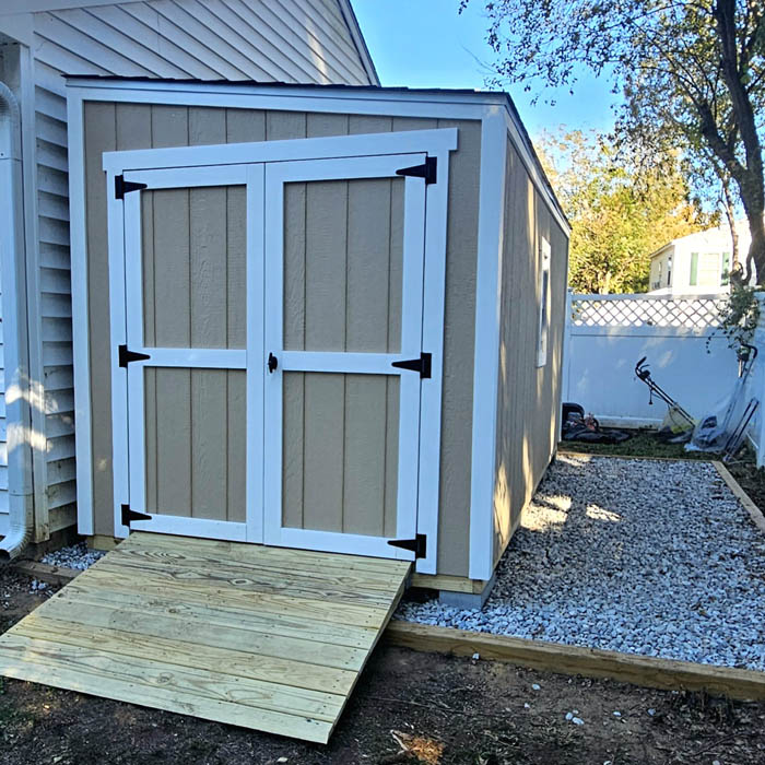 Tidewater Sheds providing shed repairs, new shed construction and shed remodeling services to Virginia Beach, Chesapeake, Suffolk and North Carolina.