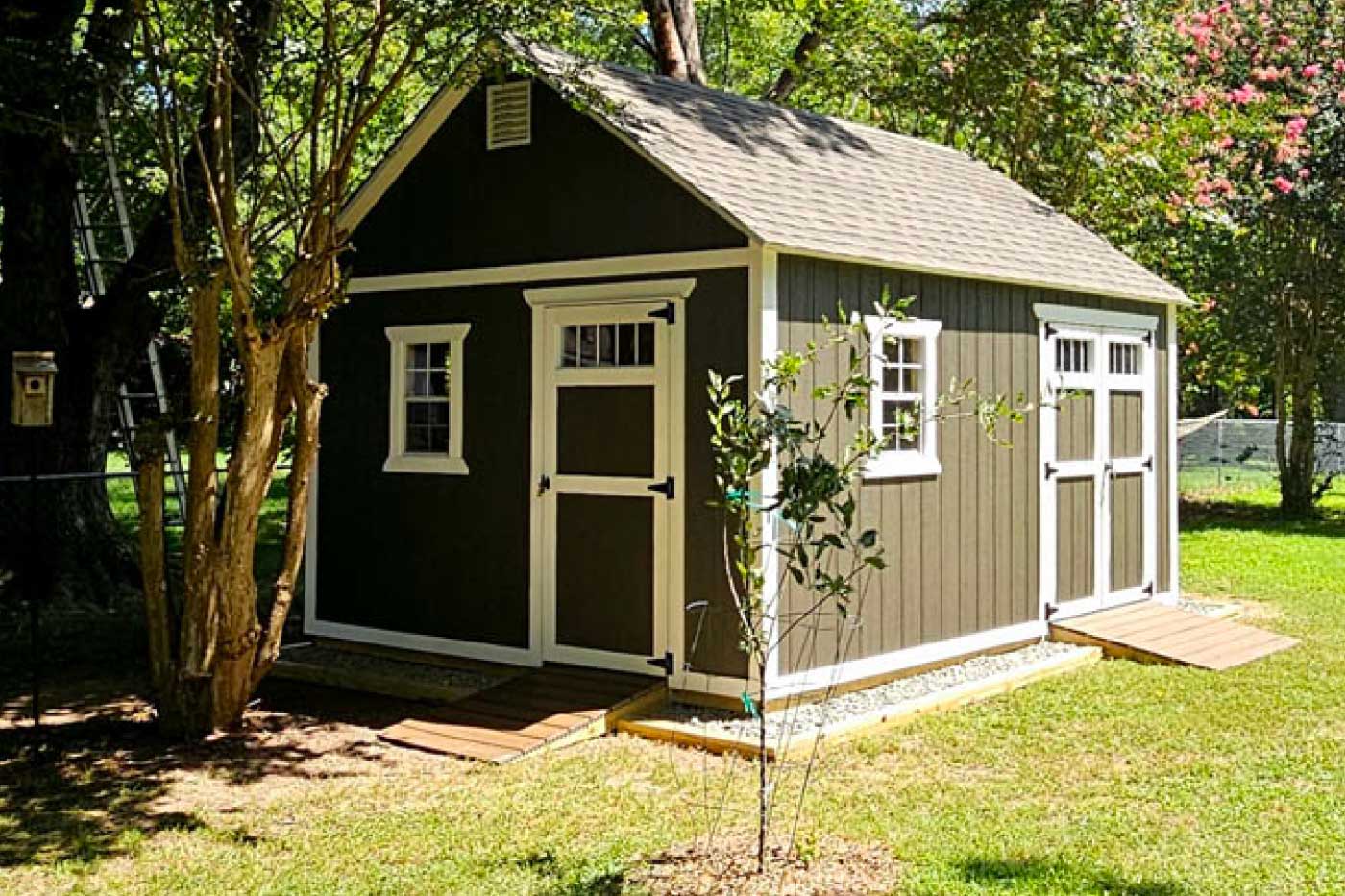 Tidewater Sheds providing shed repairs, new shed construction and shed remodeling services to Virginia Beach, Chesapeake, Suffolk and North Carolina.