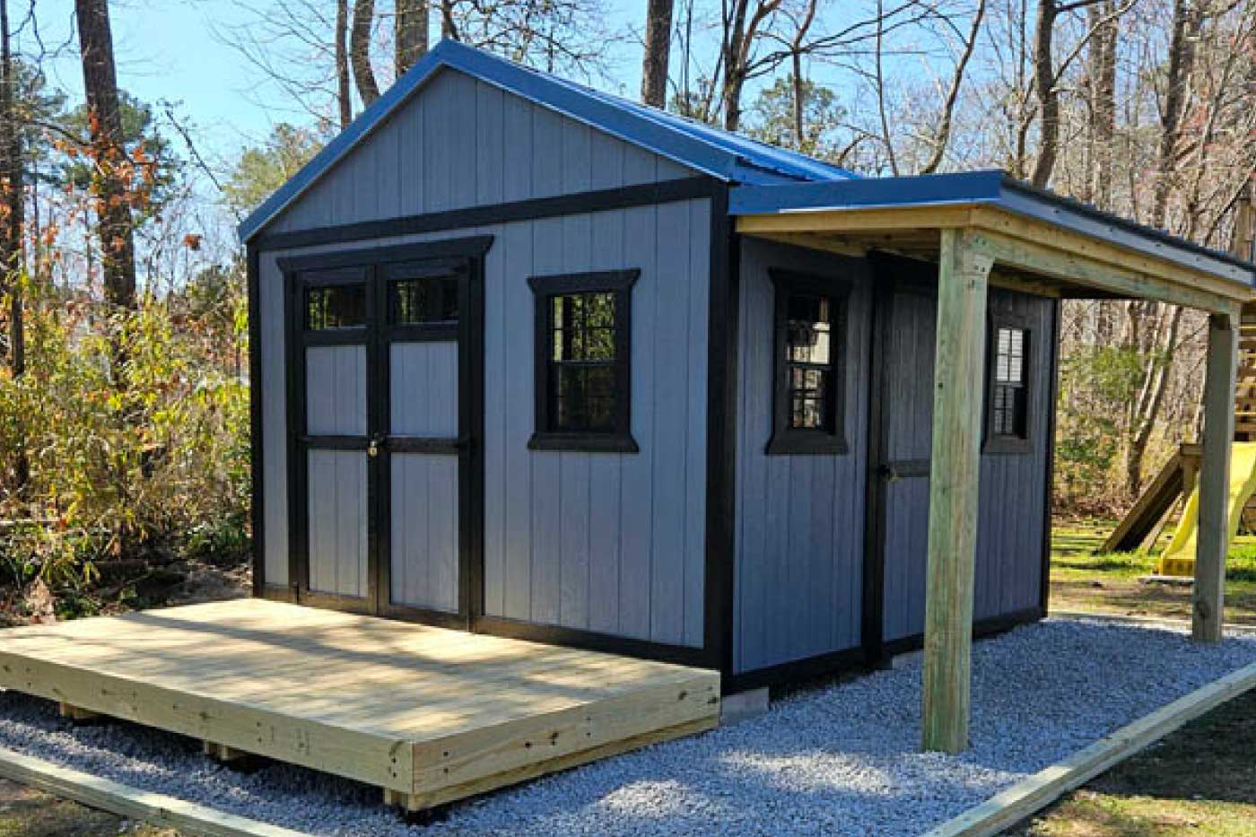Tidewater Sheds providing shed repairs, new shed construction and shed remodeling services to Virginia Beach, Chesapeake, Suffolk and North Carolina.